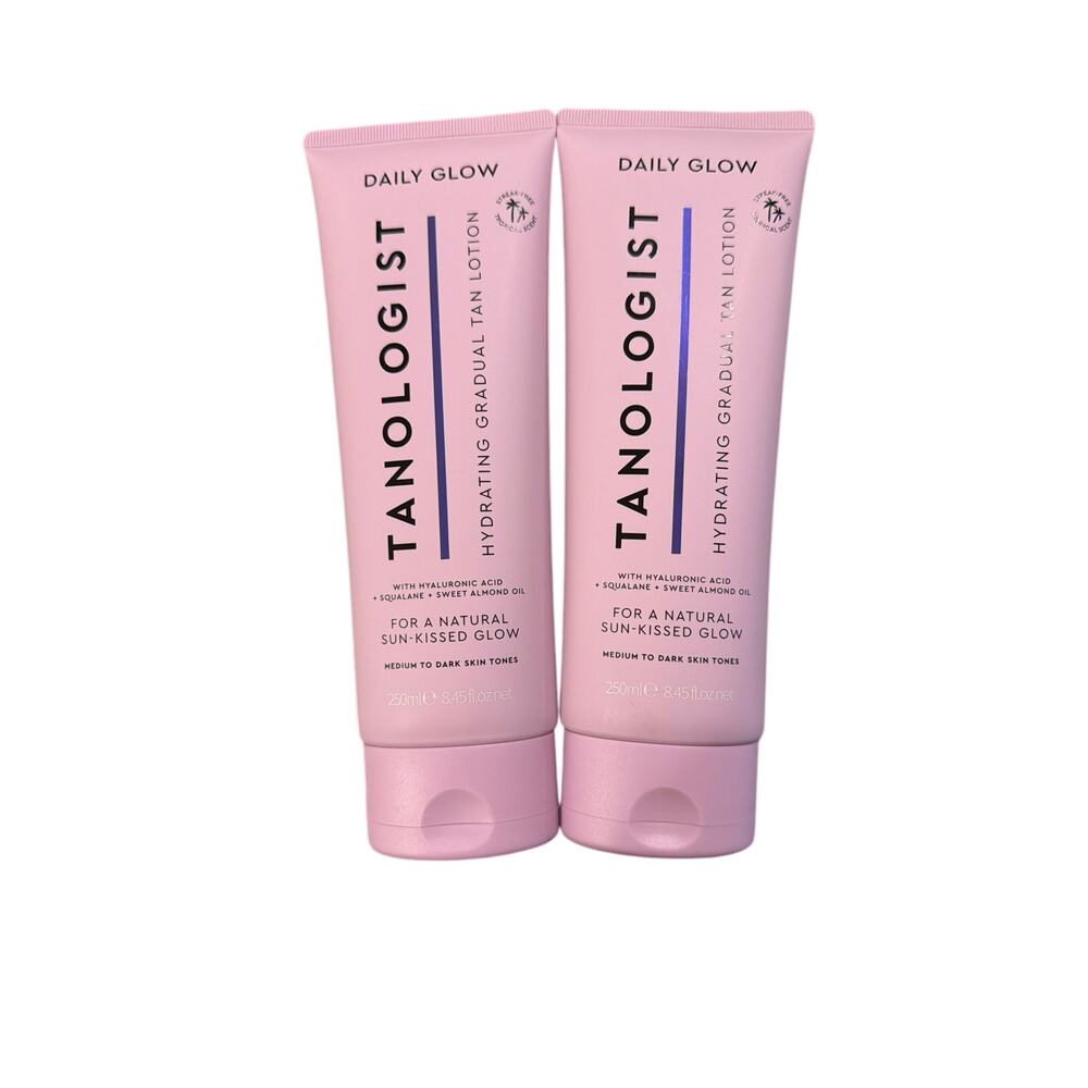 Tanologist HYDRATING DAILY GLOW MEDIUM-DARK Set of 2 NEW never opened